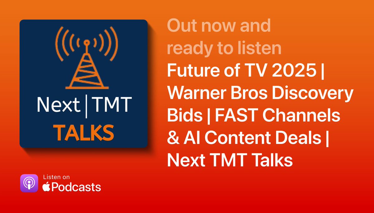 • Netflix flagged as an “antitrust concern”
• Sinclair &amp; Nexstar hit FCC + Trump roadblocks
• OpenAI’s massive power bill
• Google → $4T | Nvidia → $5T | Apple → $4T
• NFL Sunday Ticket surges on YouTube TV

#FAST #MediaIndustry #StreamingWars #Netflix #WBD #Nexttmt
