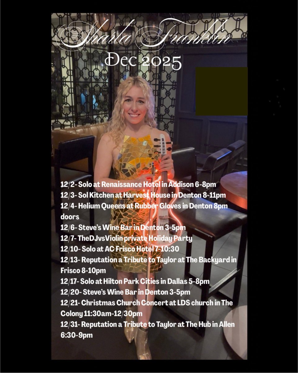 sharpartymusic's tweet photo. Dec 2025 shows! https://t.co/DxsHcYUECD