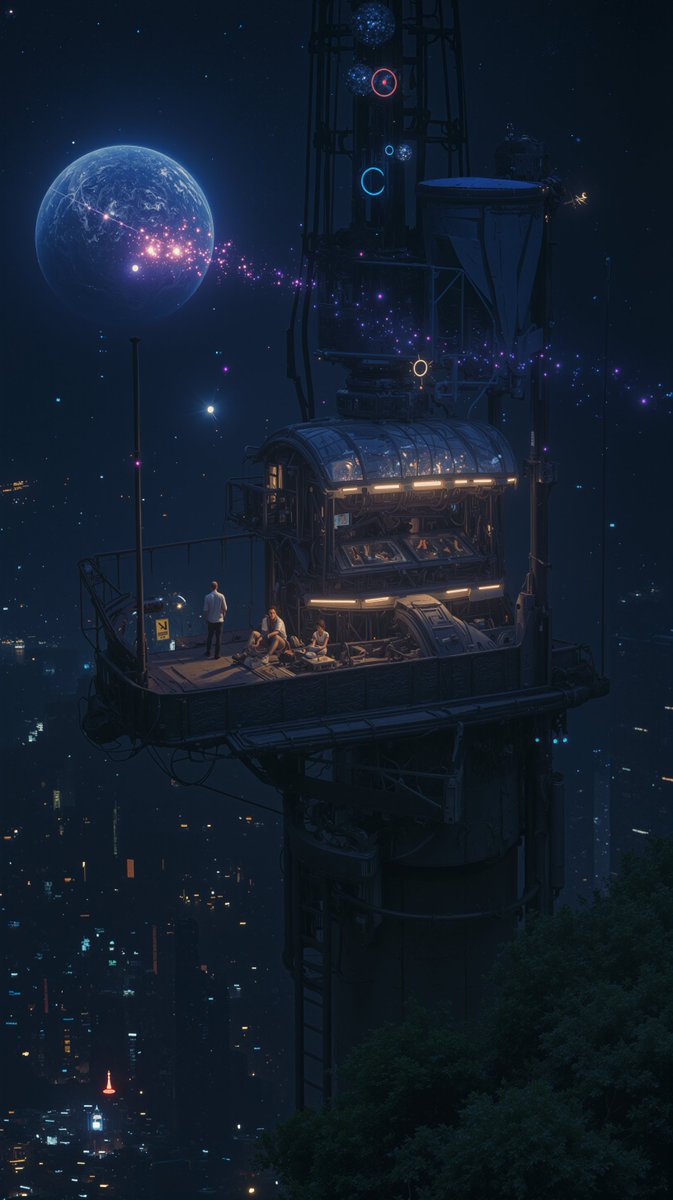 Watch tower sci-fi art