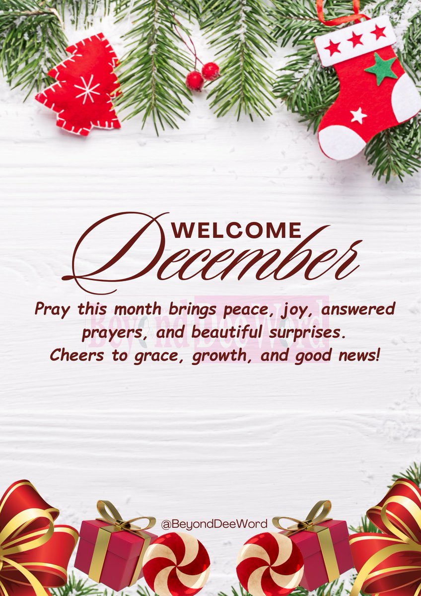 Beyonddeeword's tweet photo. Happy New Month 💖 
Pray this month brings peace, joy, answered prayers, and beautiful surprises. This is the last chapter of the year and it shall be fulfilling. Cheers to grace, growth, and good news! 💃🥂🎉
Shettima #HappyNewMonth #beyond
#December2025 #GuinnessEpicFootball https://t.co/8eosFfyhfq
