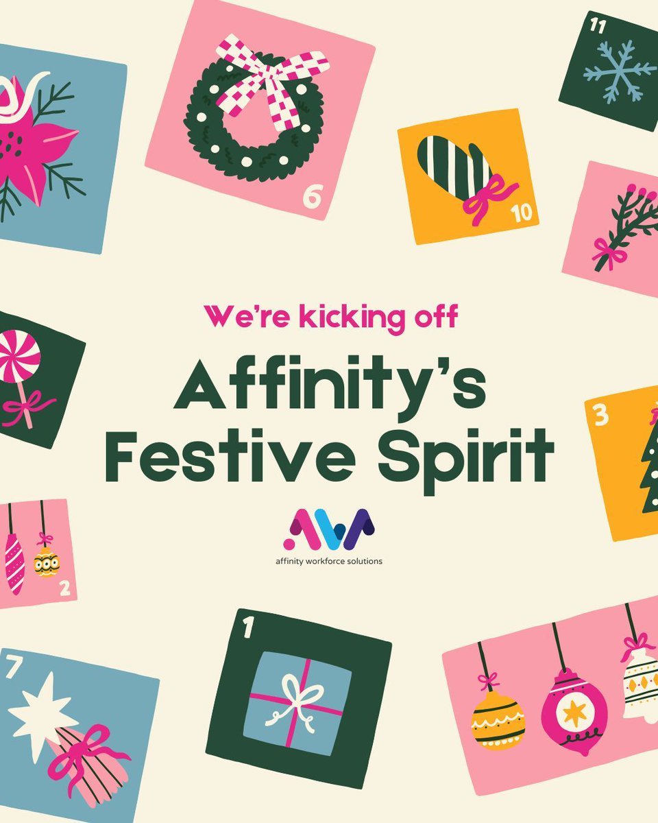 Introducing Affinity's Festive Spirit!🎄

This December, we’re spreading joy and giving back to the communities that mean so much to us. This month isn't just about celebrations, it's about the impact we can make together.

#Christmas #AffinitysChristmasSpirit #Charity