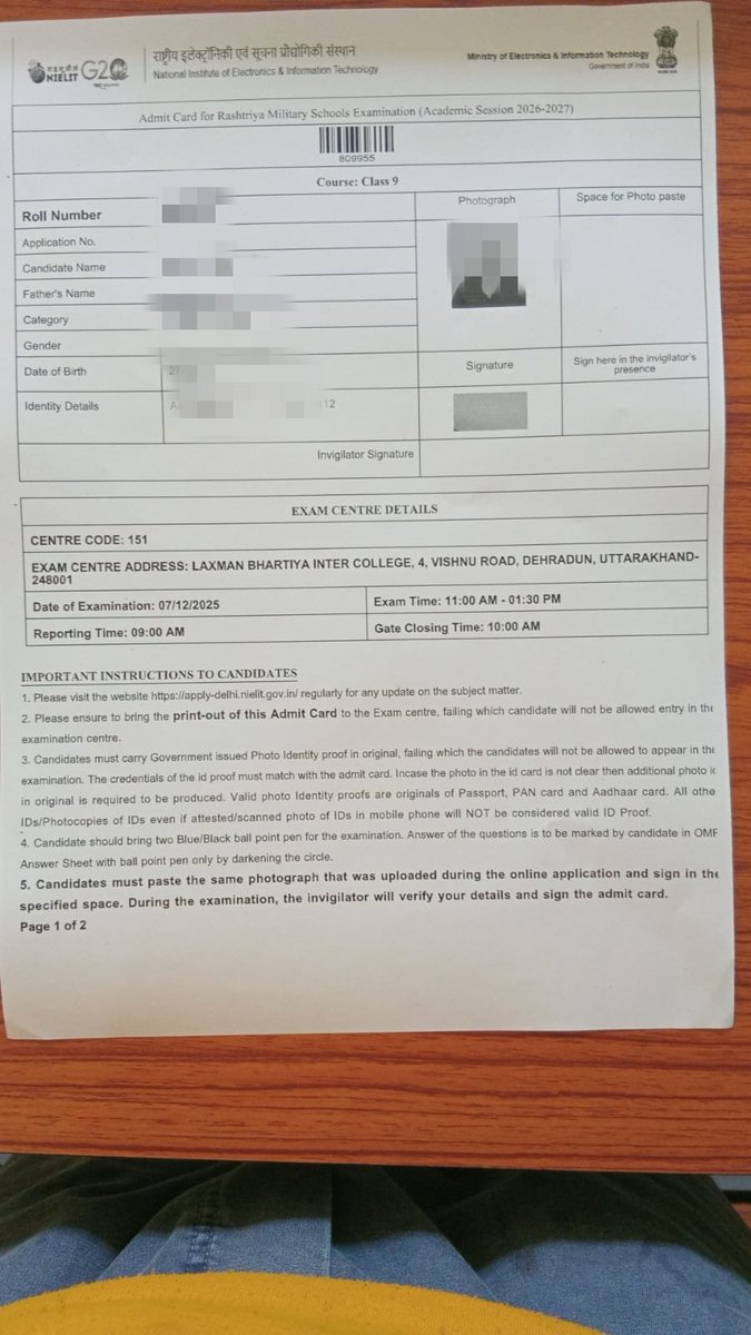 asad_malik___'s tweet photo. Dear Sir/Mam
Both the RIMC Entrance Exam and RMS  are scheduled on 7 Dec 2025, creating a major clash,
Many aspirants may lose opportunity.

Humbly requesting concerned authorities to kindly review

@DefenceMinIndia @adgpi @HQ_IDS_India @PIB_India @PRODefDehradun @Anoopnautiyal1 https://t.co/KKQ2MVJyY2
