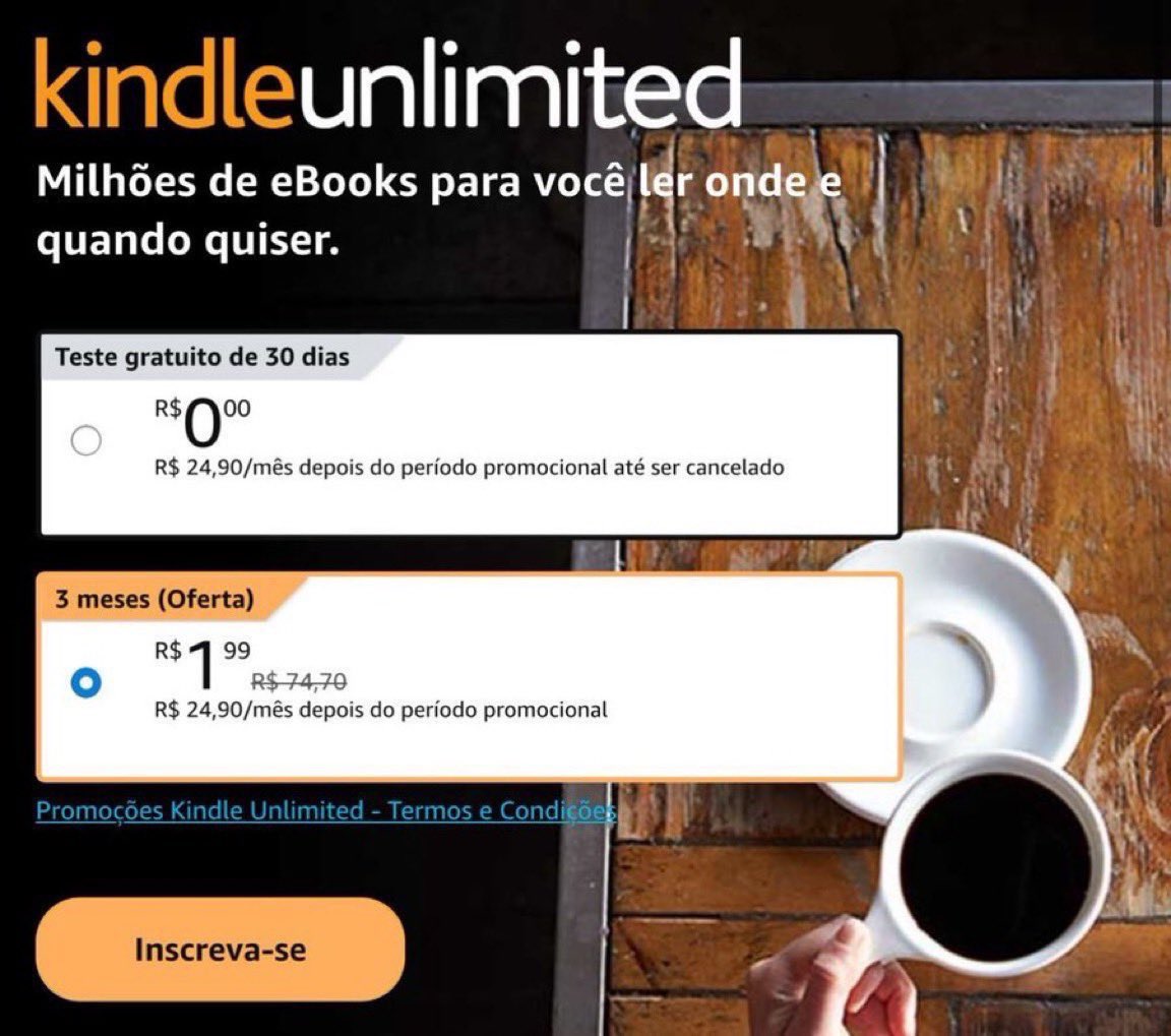 🗣️ MAIS CONTAS CONSEGUINDO, TESTEM! 

🚨 3 MESES de Kindle Unlimited por R$1,99! 

📚 amzn.to/3KqYEhV
📚 amzn.to/3KqYEhV