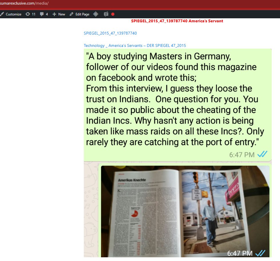 KumarXclusive's tweet image. Information &amp;amp; Evidence Regarding H-1B, Fake Résumés, and Proxy Interview Networks in the U.S. 

Dear Ms. Ingraham (@IngrahamAngle),

Thank you for raising this important question regarding Indian IT staffing fraud.
For your reference, I have documented this issue extensively over…