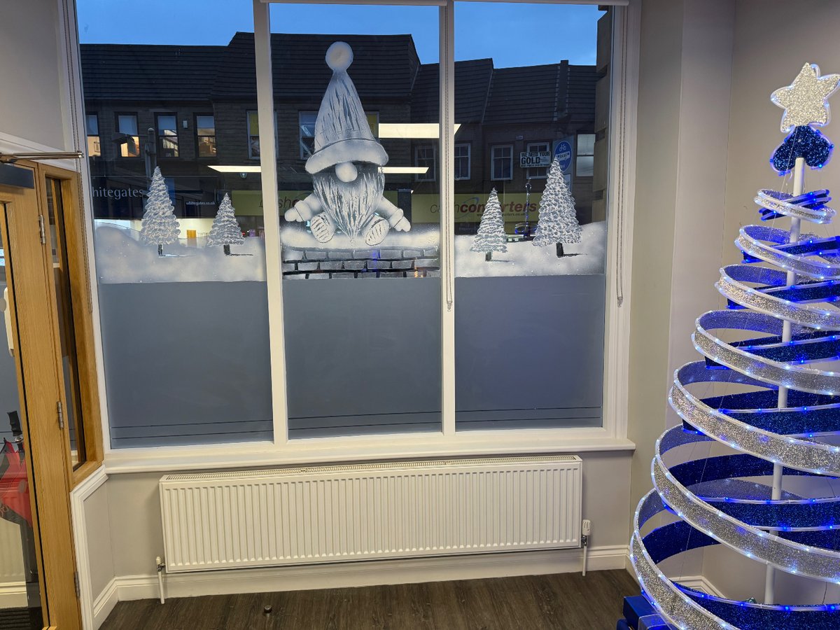 Our office is now looking very festive thanks to our talented artistic colleague Sophie. 🎄🎅🏻