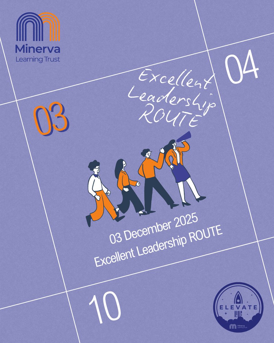 ✨ This Wednesday we’re running the Excellent Leadership session – empowering middle &amp; senior leaders with strategies to inspire, influence &amp; lead with impact.

Stay tuned for highlights!

#ProfessionalDevelopment  #MiddleLeaders #SeniorLeaders #MinervaLearningTrust #Elevate