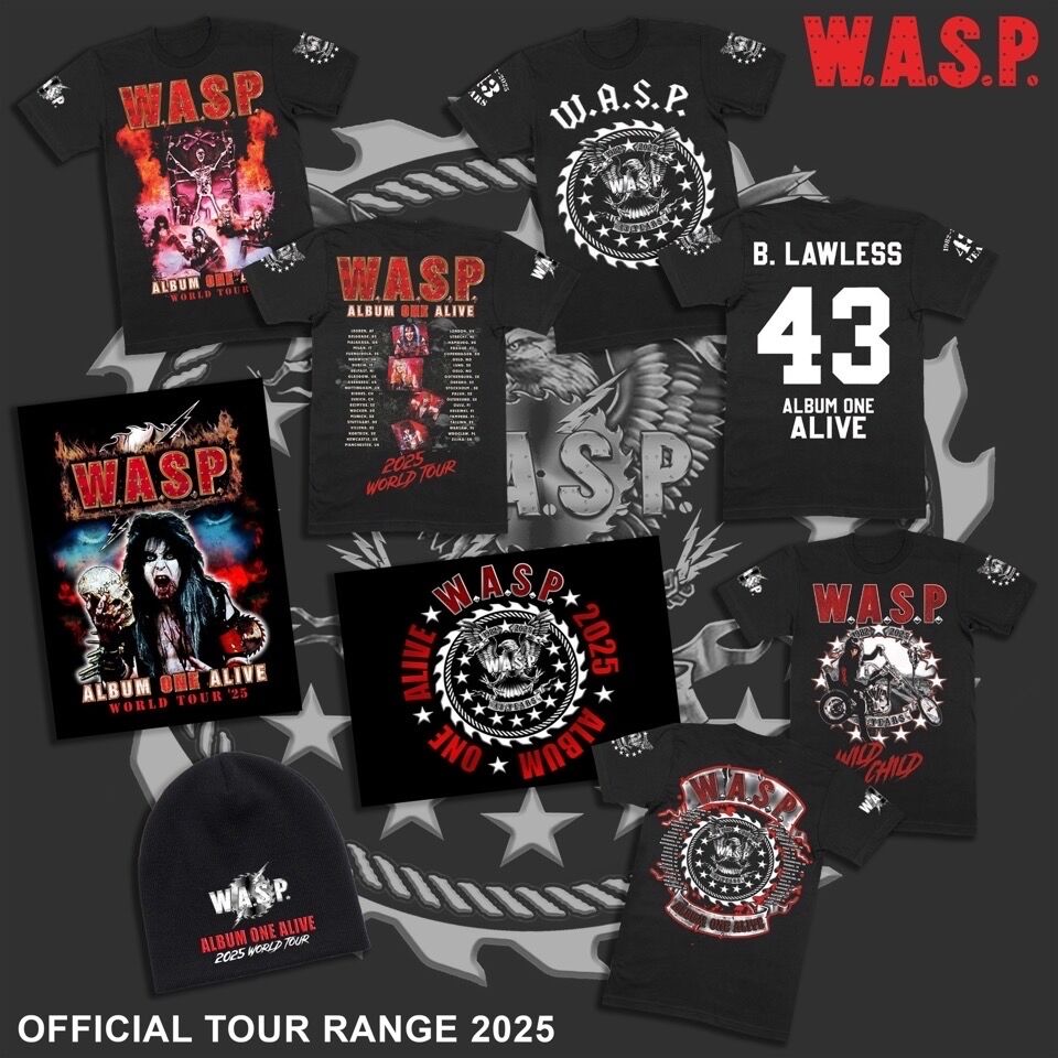 WASPOfficial's tweet image. W.A.S.P. Cyber Monday Sale! Select official tour merchandise on sale in both the US and UK stores. Visit ShopWASPnation.com.

Sizes and item availability is limited so don’t wait!
