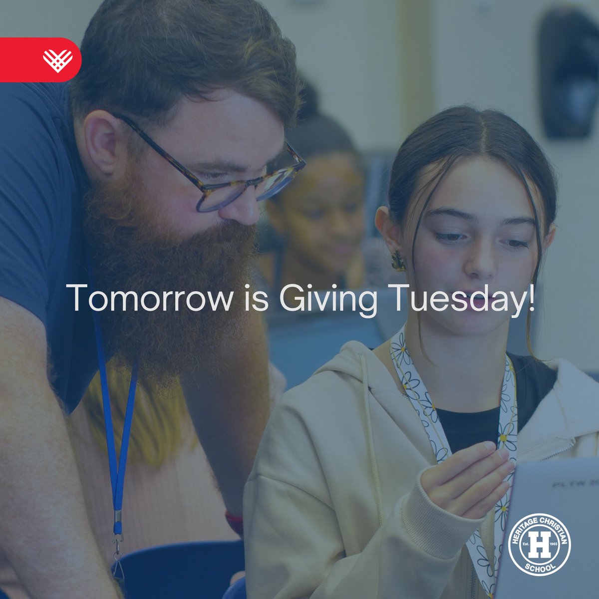Tomorrow’s the day! 

Join us in honoring our Worthy Servants  the teachers who faithfully serve and shape the next generation.

Learn More: heritagechristian.net/support/worthy…
