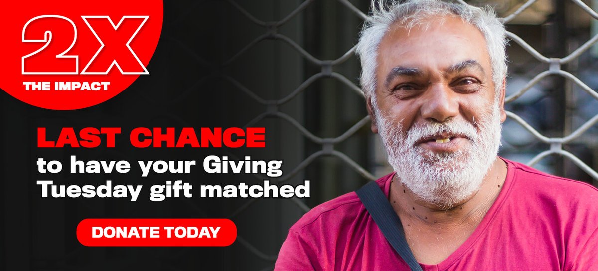 <a href="/GivingTuesday/">#GivingTuesday</a> is tomorrow and the need across Toronto has never been greater. 

The good news? Every gift made until December 2 will be MATCHED by a generous YSM donor family, to DOUBLE in IMPACT for neighbours who rely on us for warm meals, mental-health support, employment