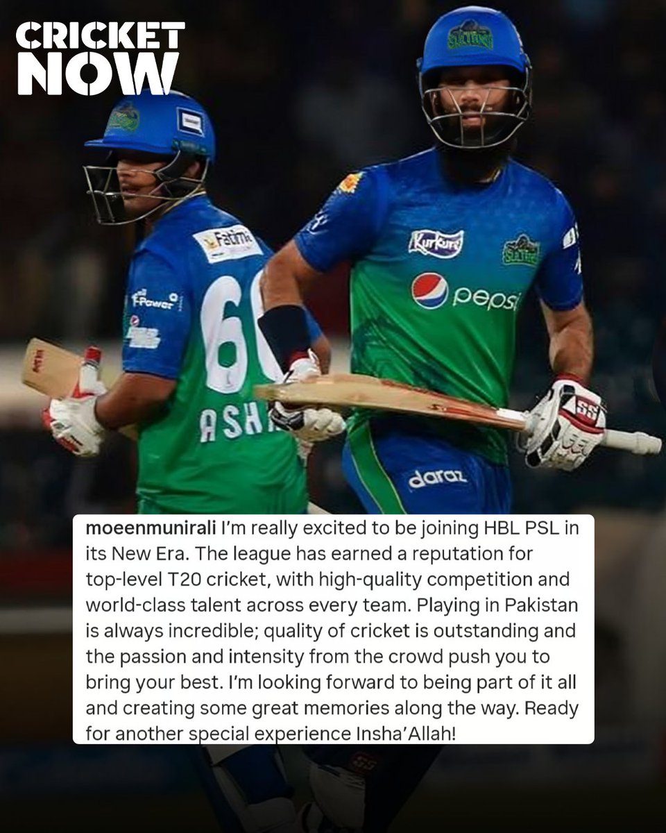 RealCricketNow's tweet photo. Moeen Ali Signs for Pakistan Super League Season 11, Which Team Should Pick Him? https://t.co/dh0YdwZNna