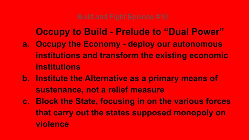 Kali_Akuno's tweet image. #BuildAndFightResources A critical note on what it would mean and what it would take to Democratize the Economy. This would be employed by the Federated bases adhering to the Build and Fight Formula through the course of a #GeneralStrike and it&apos;s aftermath. Check it out.…