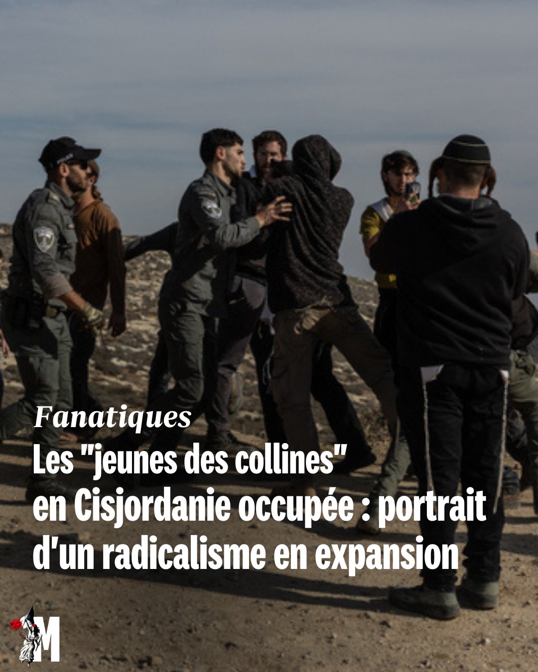 En Cisjordanie occupée, les « jeunes des collines », des Israéliens ultranationalistes inspirés par la doctrine sioniste et ultra-religieuse du kahanisme, multiplient les attaques contre les Palestiniens.