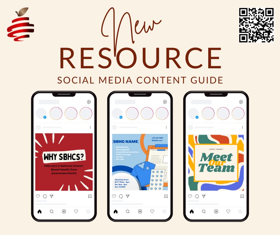 Check out our new social media content guide! 📲 The guide includes themes, awareness days/months &amp; ideas to engage community through social media. View the guide here ➡️
 ow.ly/uvKt50XA4qw
#HealthyKidsLearnBetter #OhioSBHCs