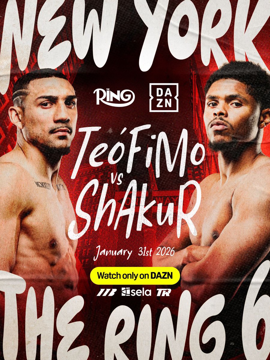 2026 will be the biggest Year yet! 

Jan 31st what a fight <a href="/ShakurStevenson/">Shakur Stevenson</a> goes for his 4th division championship against World champ <a href="/TeofimoLopez/">Teofimo Lopez</a> - well done both for taking on the challenge. 

Ticket info drops soon! <a href="/ringmagazine/">Ring Magazine</a> <a href="/Turki_alalshikh/">TURKI ALALSHIKH</a> <a href="/DAZNBoxing/">DAZN Boxing</a> <a href="/MatchroomBoxing/">Matchroom Boxing</a>
