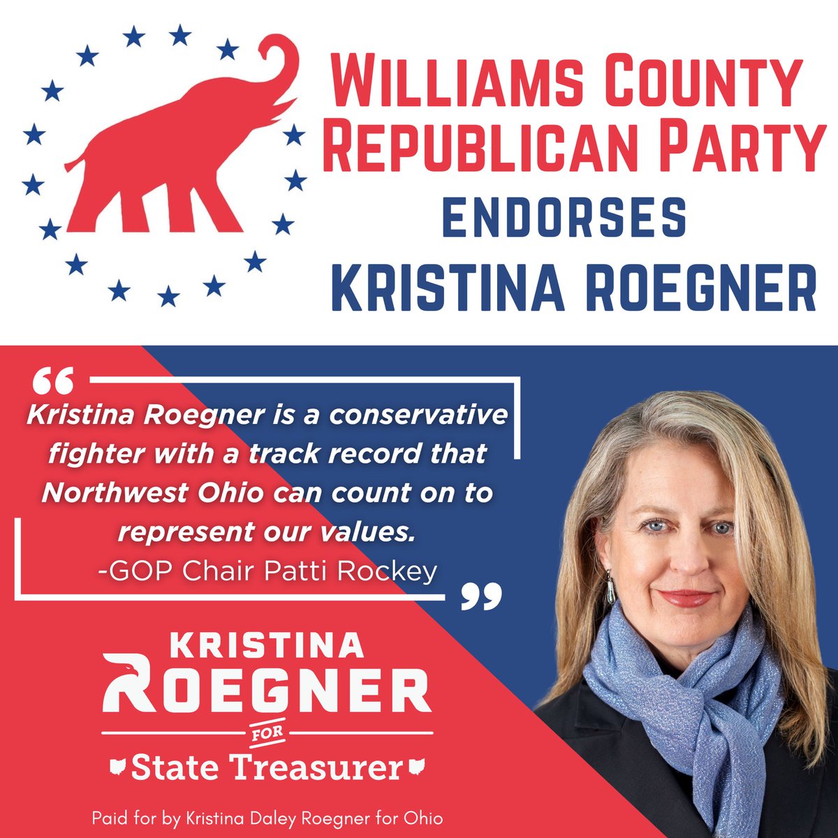 Go grateful to be endorsed by Williams County GOP!  Thank you !
<a href="/PattiRockey/">Patti Rockey</a>