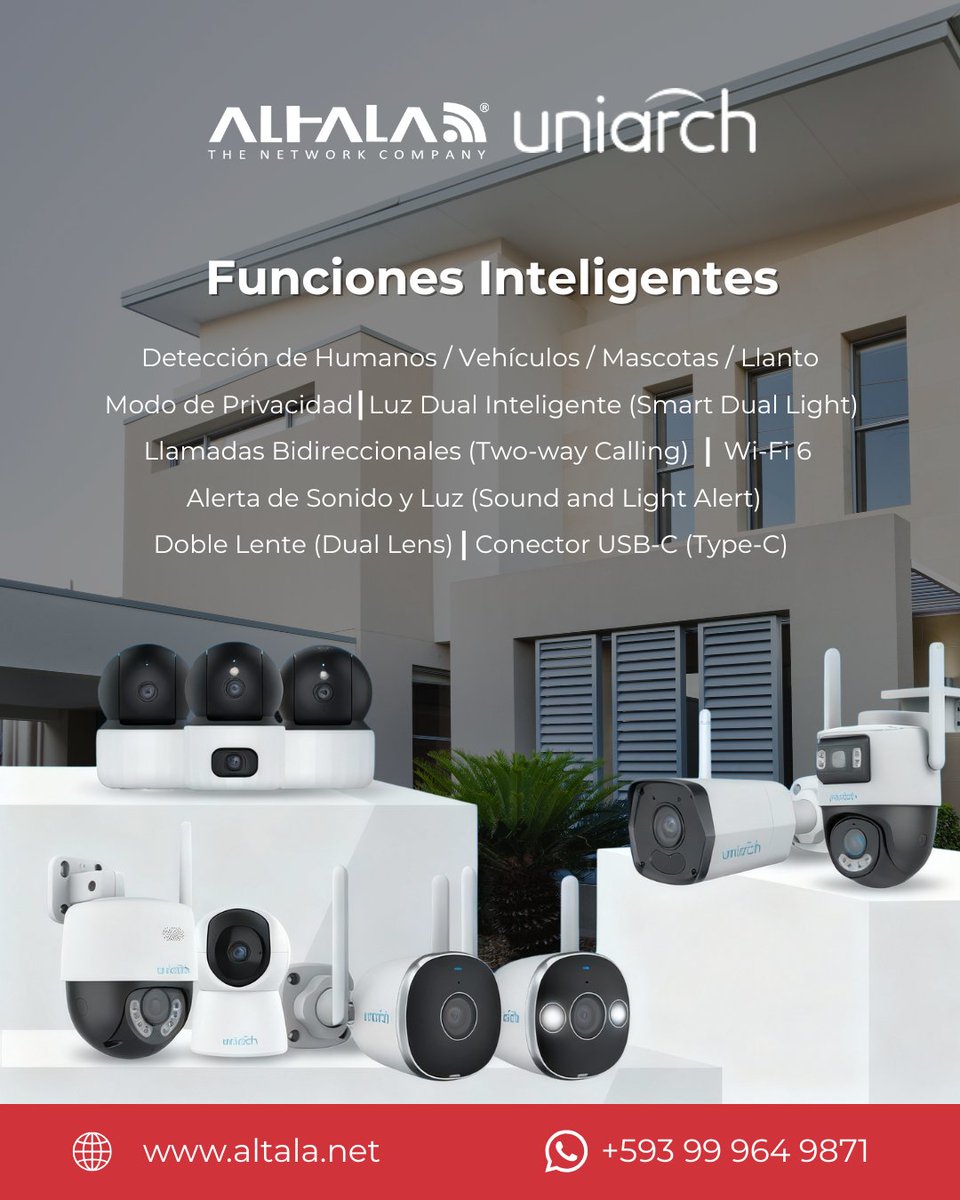 📸 Uniarch tiene una solución para cada necesidad: interior, exterior, Wi-Fi, panorámicas y funciones inteligentes.
Tecnología moderna + precios accesibles.
🤝 Uniarch + Altala = seguridad para todos.
#Altala #Uniarch #CCTV #Videovigilancia