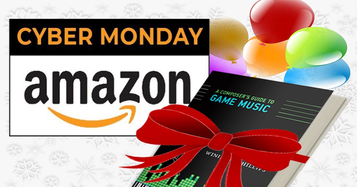 winphillips's tweet image. It's Cyber Monday! Any aspiring game music composers in your life? Consider my award-winning book, A Composer's Guide to Game Music! So grateful to everyone who gifts my book this holiday season - either to friends and family, or to yourself! #gameaudio ❤️amzn.to/3slkx3B
