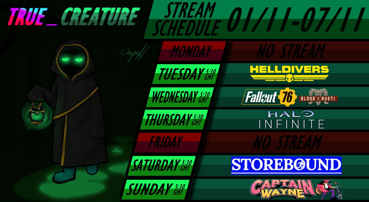 True_Creature's tweet image. the week after megaween