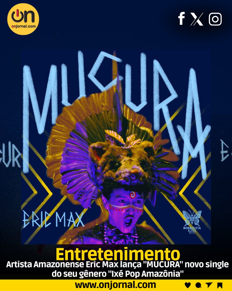 Onjornal1's tweet image. O #cantor #amazonense de #NovoAirão, #EricMax lançou, nesta semana, a #canção ‘#MUCURA’, novo #trabalho repleto de #simbologia #ncestral e com uma forte mensagem sobre os #povosoriginários da #Amazônia.  

Acesse:onjornal.com/site/noticia/a…