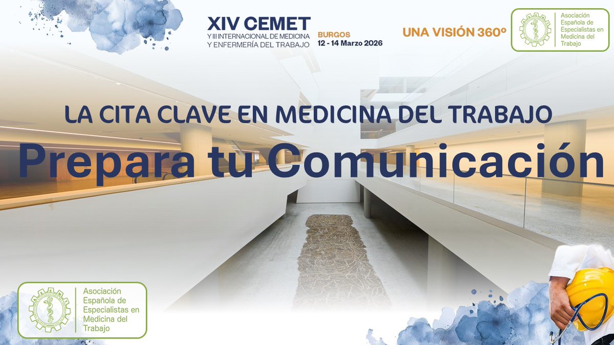 Normativa de comunicaciones – “Una visión 360º” 📢

⏳ FECHA LÍMITE DE ENVÍO:
➡️ 14 de diciembre de 2025
➡️ Hasta las 23:59 h

🔗 Enlace: xivcemet2026.aeemt.org/CEMET2026/comu…

#CEMET2026