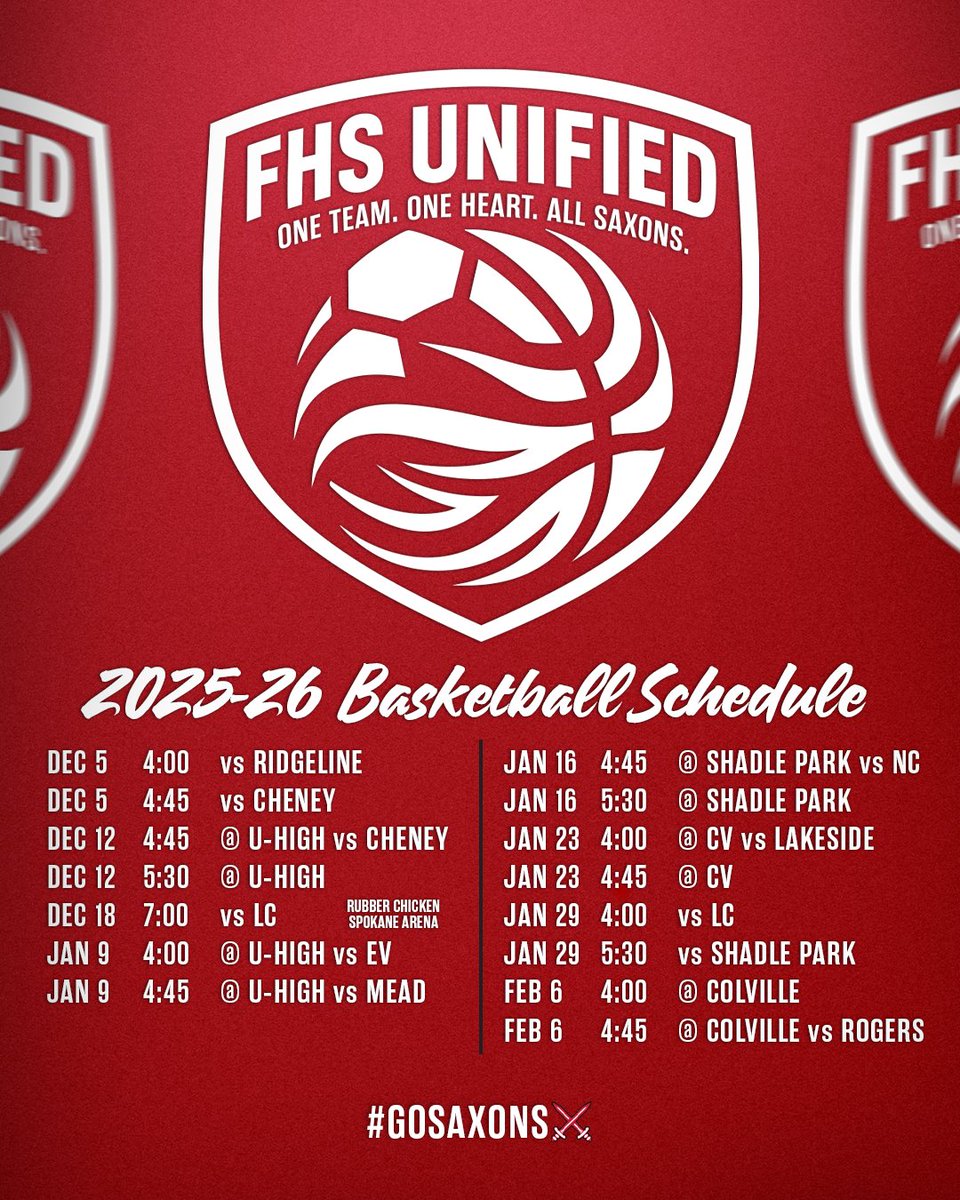 saxonsathletics's tweet image. Unified 🏀 is tipping off this week! Come out and support our Unified student-athletes this Friday 12/5 for a home series with Ridgeline, Cheney, and Central Valley in our Main &amp;amp; Aux Gyms starting at 4PM.

#spokane #unifiedsports #basketball #hoops #gosaxons⚔️