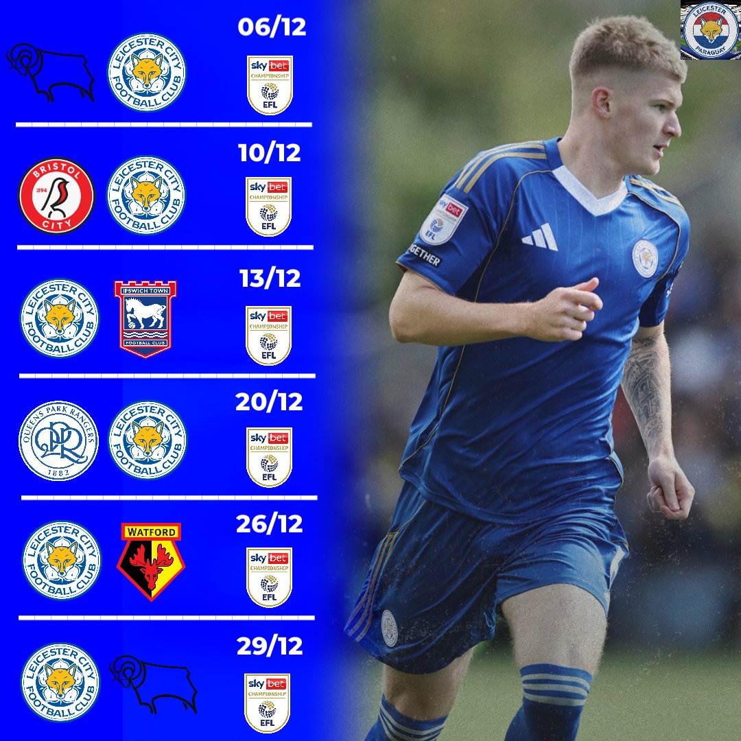 LeicesterPY's tweet image. Calendario de diciembre.

#LCFC