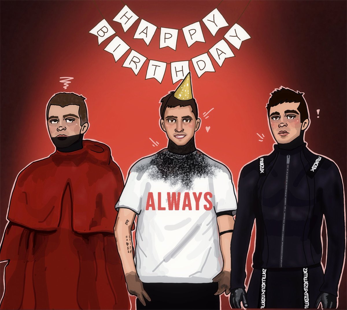 happy birthday to our fave lead singer <a href="/tylerrjoseph/">tyler jøseph</a> 💌

always so proud of you. thank you for staying. thank you for creating. thank you for just being your wonderful self. here’s to continuing to grow!

#cliqueart #twentyonepilots