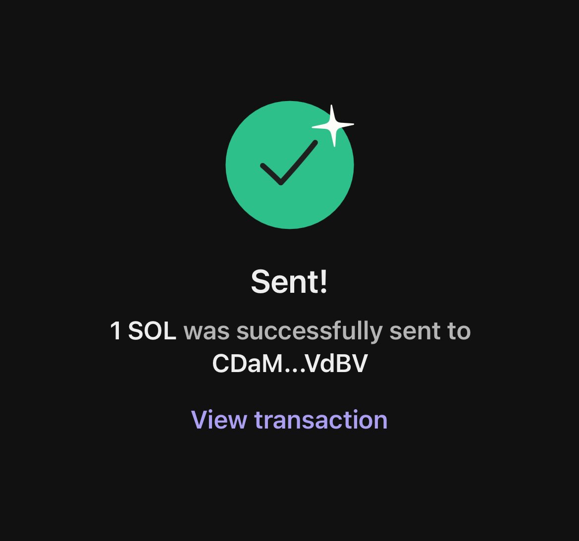 udyszn's tweet image. 1.✅

sent you 1 SOL. congrats