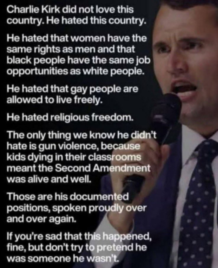 <a href="/DougWahl1/">Lovable Liberal and his Old English sheepdog</a> No! CK was an uneducated bigot who made a very nice living peddling racism, transphobia, homophobia,and misogyny to similarly uneducated people. In the end his pigeons came home to roost and he was murdered. He was an asshole, nothing less and nothing more. 🤨