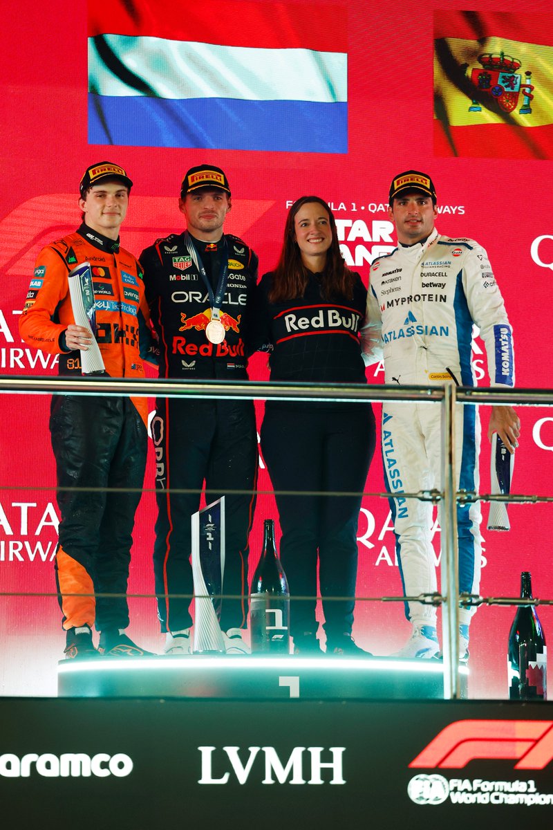 WilliamsRacing's tweet image. A heavyweight podium three in Qatar 😮‍💨