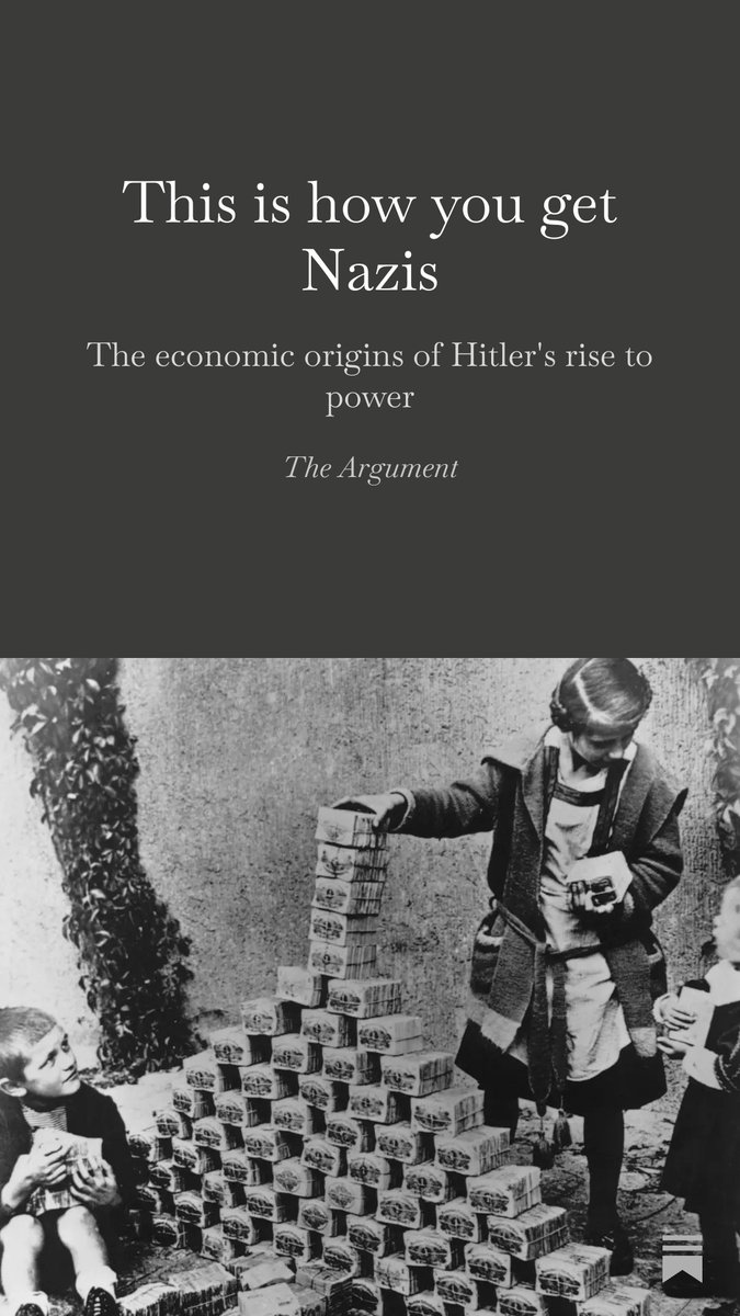 I’m in <a href="/TheArgumentMag/">The Argument</a> today, talking about the economic origins of the Nazis (link in reply)