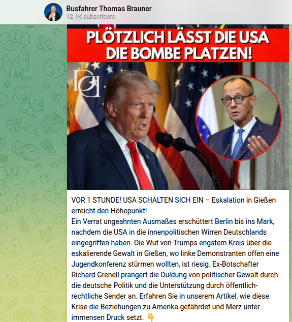 moderkopf16756's tweet image. Wir sind verloren! #Gießen #Trump