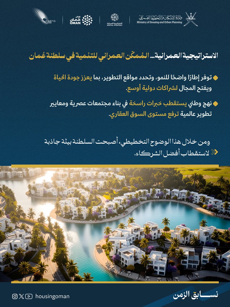 وزارة الإسكان والتخطيط العمراني - عُمان tweet media