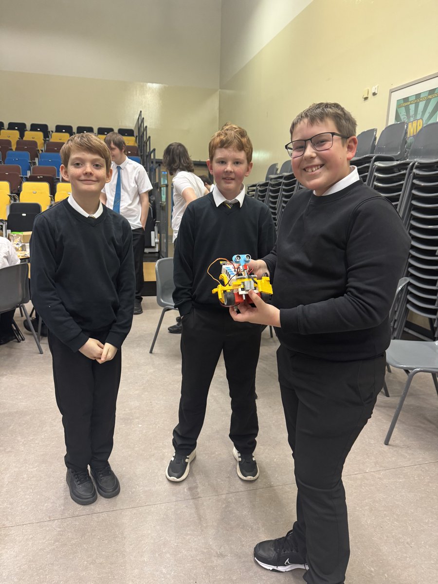 CHS_BusComp's tweet image. Today was our first heat of the S1 Robot Olympics!
Pupils were asked to build, program, and test their robots to move from a starting point to a finishing point. All teams managed it, but our session winner from 1.9 built an amazing scorpion robot.
@BigBangUKSTEM  @_EngineeringUK