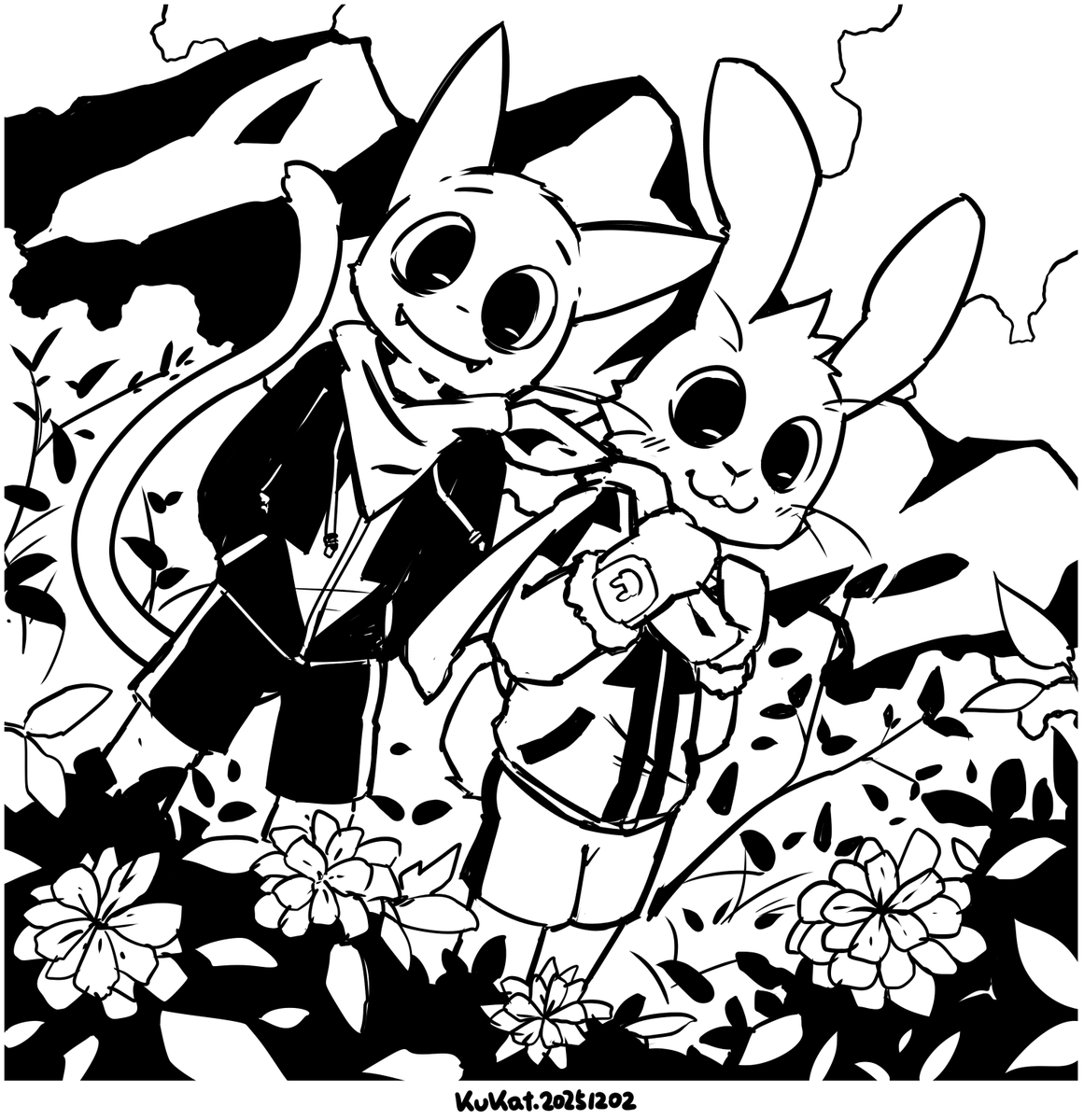 繼續一起可可愛愛到更遠💕UwU🐇🐈‍⬛