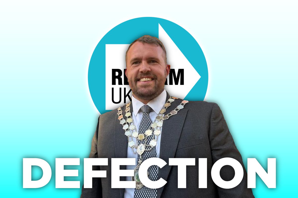 HUGE DEFECTION as Mayor of Kidsgrove <a href="/GullisJonathan/">Jonathan Gullis</a> joins Reform!