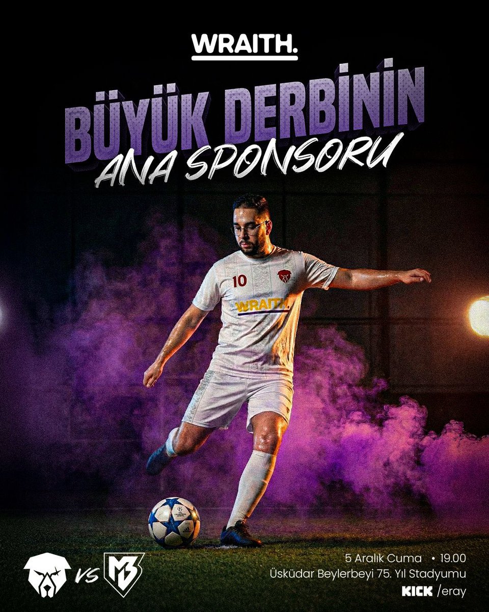 Türkiye’nin espor ekipman markası Wraith Cuma günü oynanacak maçımızın forma ve ana sponsoru oldu.

#işbirliği