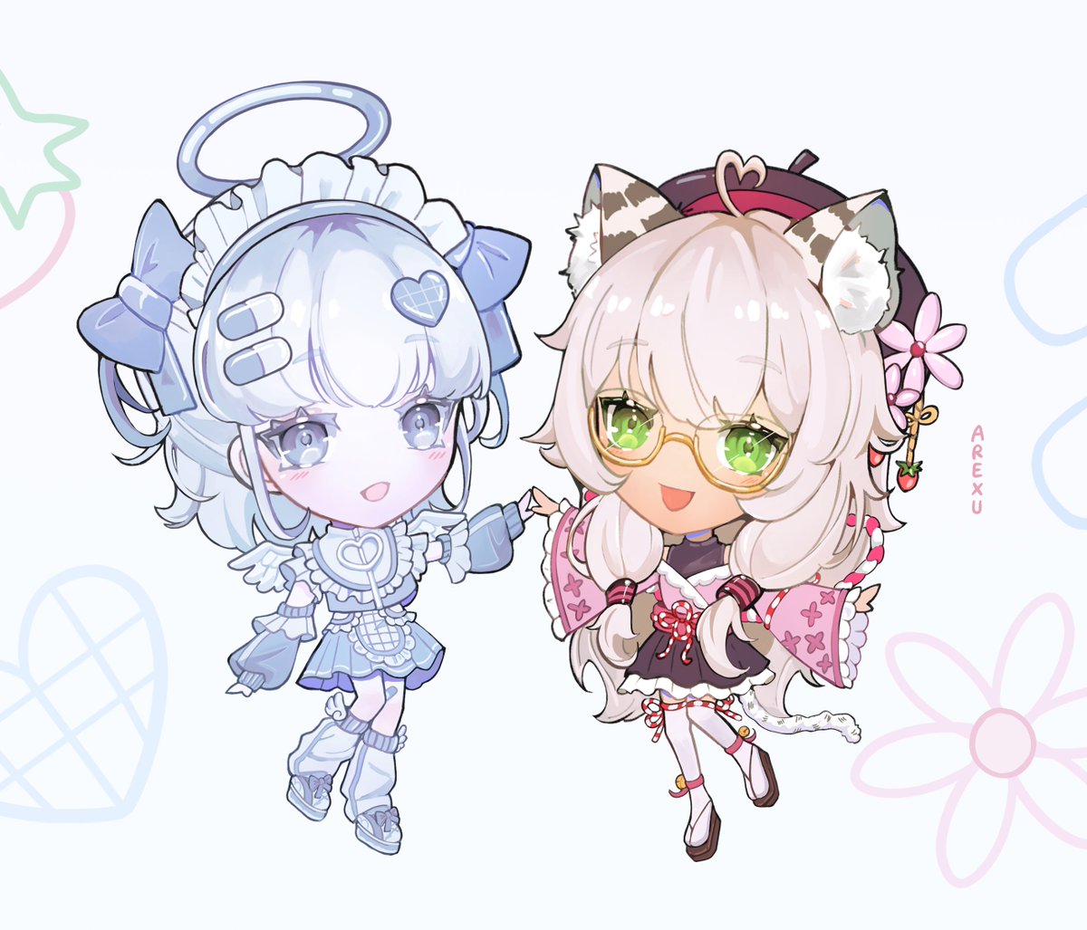 Long time no post hehe
Chibi doodle pack commission from a few months! 
Currently open in my vgen too ^-^

♡ and ⇄ would be very appreciated!
#VGenComm #VGen #chibicommission #chibiart