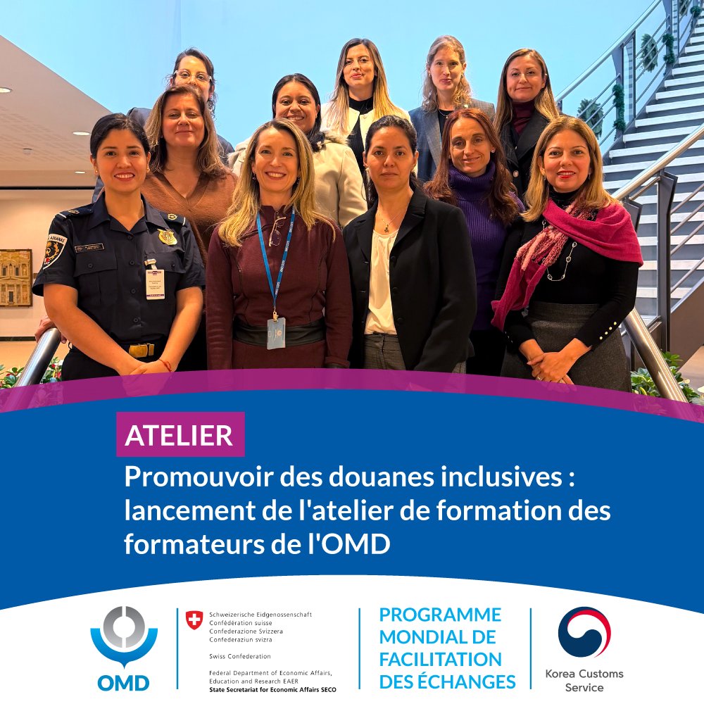 Promouvoir des douanes inclusives : lancement de l'atelier de formation des formateurs de l'OMD

Une nouvelle passionnante pour la réforme douanière et l'inclusion !
L'Organisation mondiale des douanes lance aujourd'hui son atelier de formation des formateurs de cinq jours
