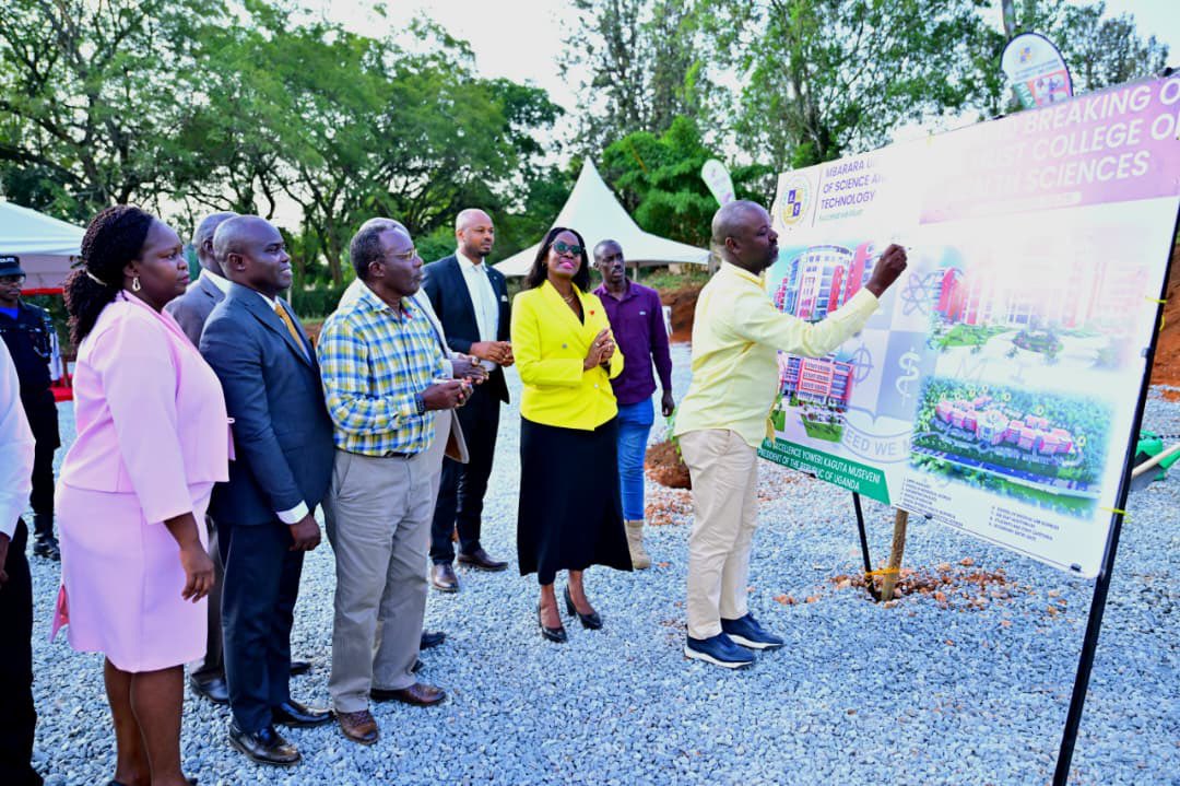 Thomas_Tayebwa's tweet photo. I represented H.E. @KagutaMuseveni at the launch of the construction of the Ugx 180bn Mbarara University College of Health Sciences campus. 

The President commended MUST for staying focused on STEM courses, which are vital for national development. He noted that Mbarara’s training of medical officers and its groundbreaking research stand out.

For me, when we speak of NRM gains, MUST is one of them. It is a major national achievement—one we must protect and build upon. Come January 15th, it will be protected. And Prof. Jack Pen-Mogi Nyeko, the university chancellor, explained how the university was birthed from the President’s strategic vision a few years after he assumed office.

I am proud that this structure will be built by a government agency, the National Housing and Construction Company (NHCCL). I encourage all government agencies to support government enterprises, as they have proven that they can deliver quality.