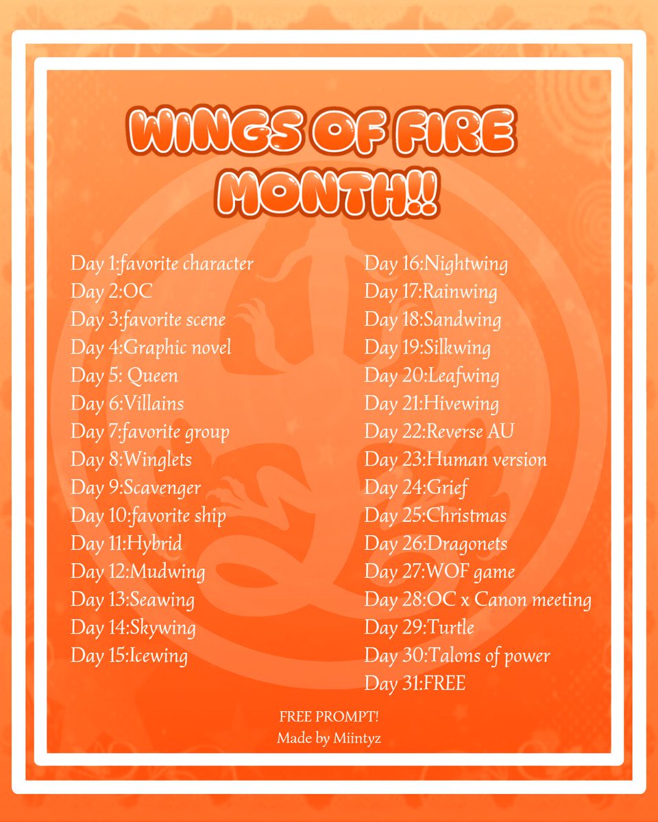 Miintyz_ofc's tweet photo. Day 1:Favorite Character 

#wingsoffiremonth #wof #wingsoffire https://t.co/IiFdpiois6