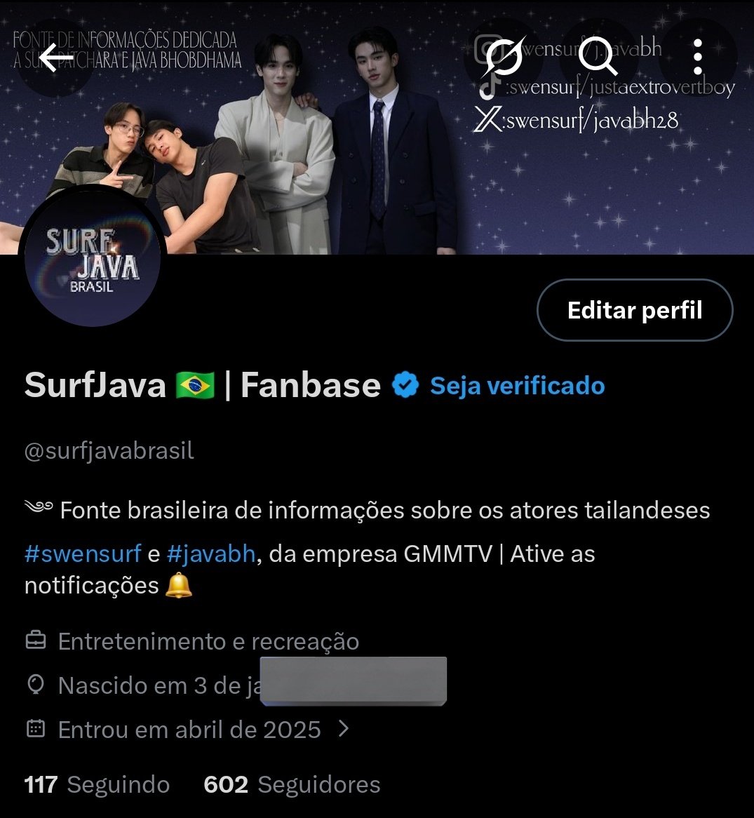 surfjavabrasil's tweet image. 💌 | Vocês tem noção que uma semana atrás eu agradeci aos 500 seguidores e já batemos 600? 🥹
Isso diz muito sobre o crescimento dos meninos, que eles sejam amados cada dia mais! Obrigada 💜

[#swensurf #javabh #surfjava]
