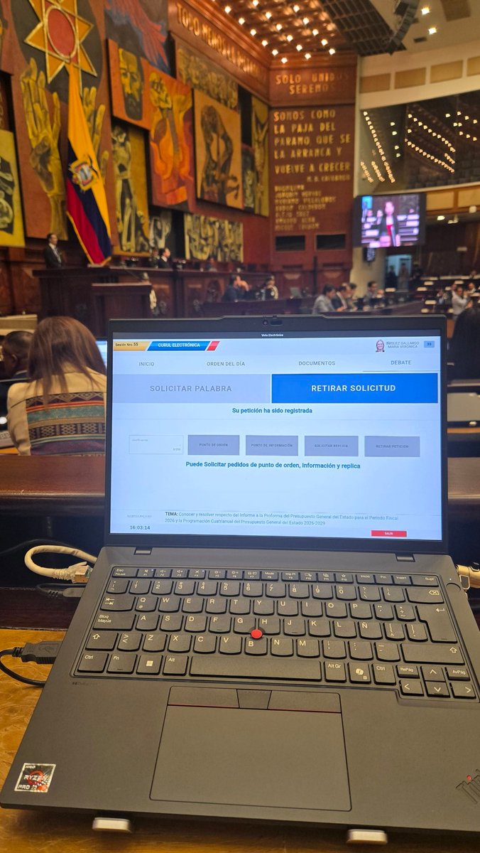 mviniguez2's tweet photo. Presidente Olsen, yo pedí la palabra y no me la otorgó... 🧐 
Al silenciarme, también silenció la voz para defender el presupuesto de las políticas de ambiente y cambio climático que usted y su bancada aprobaron para reducir con $288.22 millones.
Su impronta en la AN es clara, únicamente 4 de los 16 compañer@s de la @BancadaRC5 que solicitaron la palabra hablaron, mientras permitía el mismo sainete de insultos característicos de la bancada de ADN. 
La AN es un espacio democrático que usted insiste en pisotear, en donde la única fuerza política que tiene cabida, es la del oficialismo, encabezada por usted.