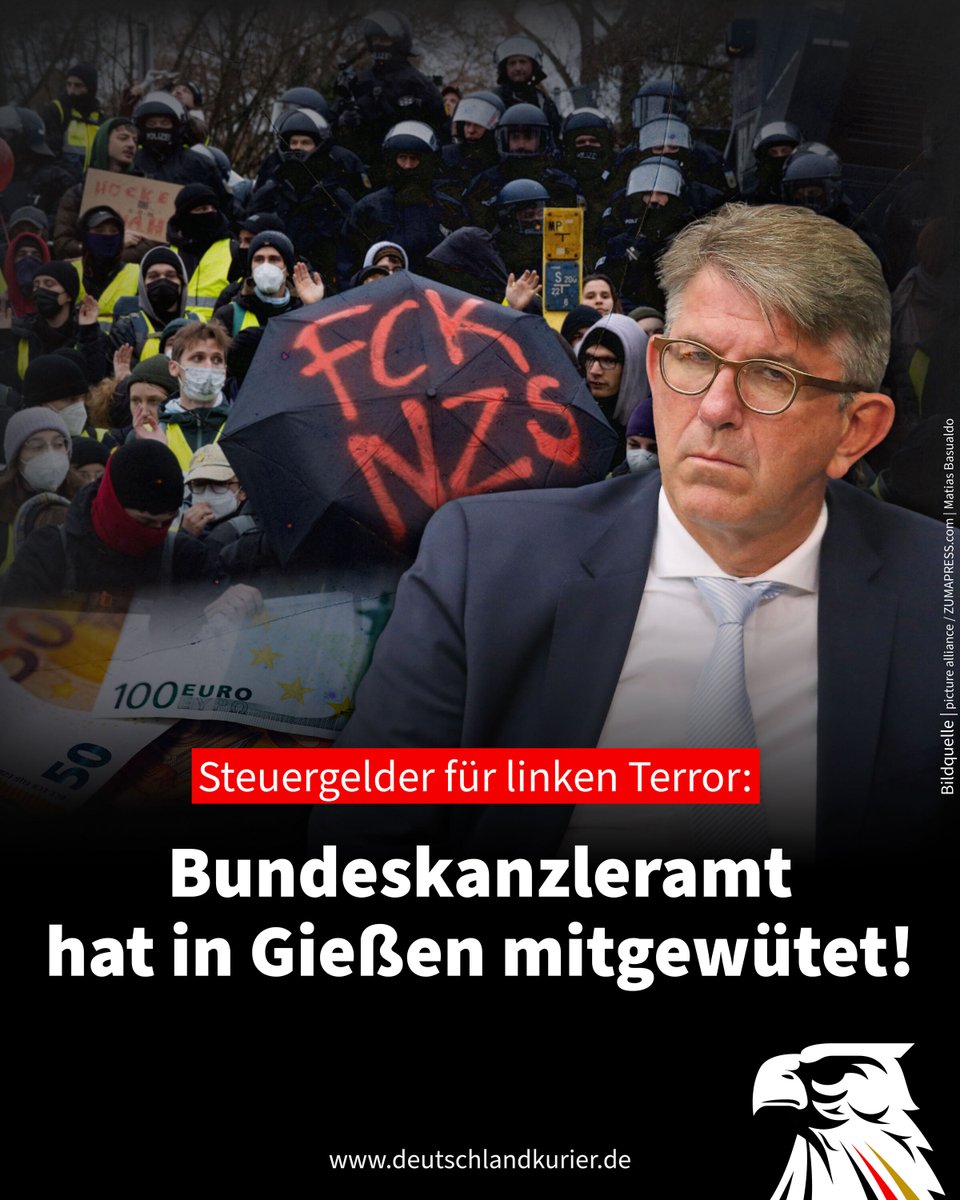 Steuergelder für linken Terror: Bundeskanzleramt hat in Gießen mitgewütet!

Der CDU-nahe Kulturstaatsminister im Bundeskanzleramt, Wolfram Weimer, hat im Rahmen des von der Bundesregierung gestifteten „Deutschen Verlagspreises“ den in Münster ansässigen Antifa-Verlag „Unrast“ mit