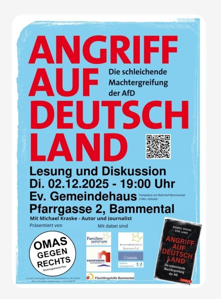 #LesungGegenRechts morgen (02.12. in #Bammental:
demokrateam.org/aktionen/angri…