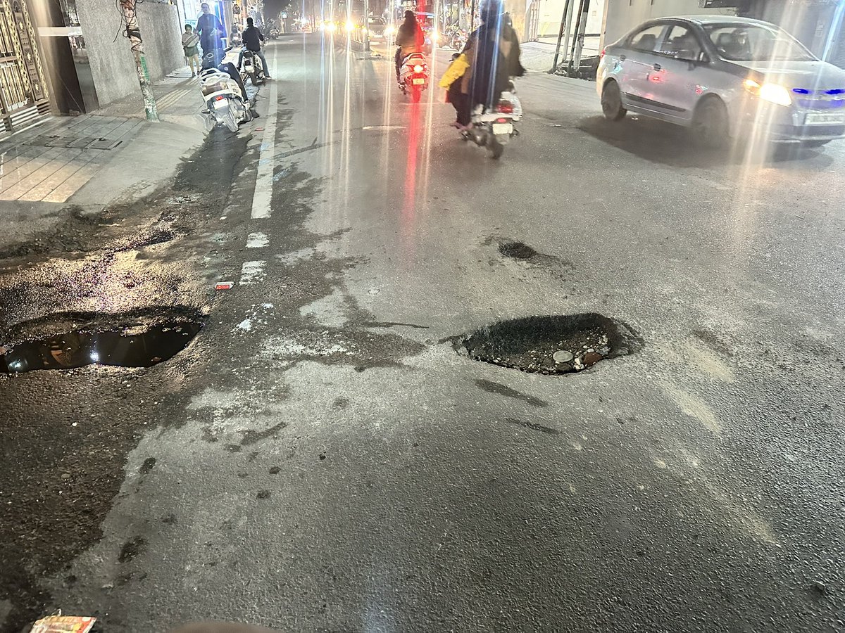 Bloodmoontrader's tweet image. Respected Sir,
A few days ago, this issue was repaired only after I reported it. However, today the road has been dug up again. Just a few steps ahead, there is now a large pothole on the same stretch. This poses a serious risk for two-wheelers. @jmcjammu @Devansh_IAS Sir