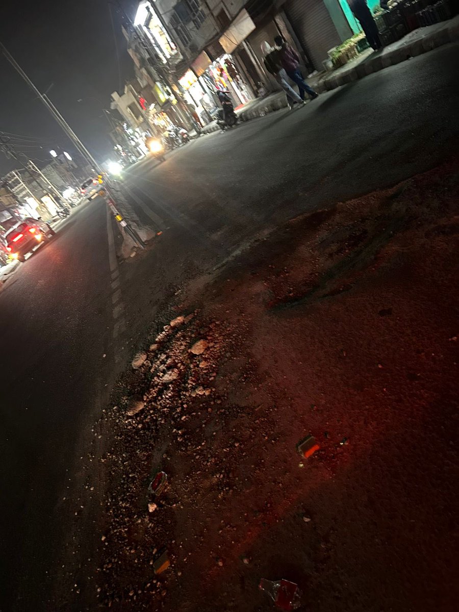 Bloodmoontrader's tweet image. Respected Sir,
A few days ago, this issue was repaired only after I reported it. However, today the road has been dug up again. Just a few steps ahead, there is now a large pothole on the same stretch. This poses a serious risk for two-wheelers. @jmcjammu @Devansh_IAS Sir