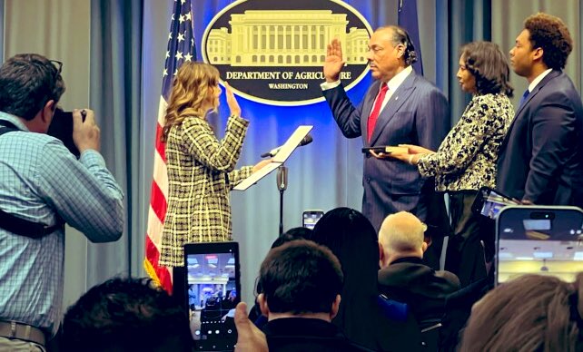 EdMartinDOJ's tweet photo. Congratulations: @Bruce_LeVell on your new position serving @POTUS at @USDA. You are OG, Bruce! You are so right when you said: “Generational wealth comes from the land.” https://t.co/0xyl11zWpe