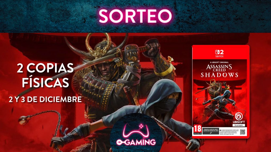 CarrefourGaming's tweet photo. ⚠️ SORTEO ⚠️

¡Hay 2 copias de #AssassinsCreedShadows para #Switch2 en juego! 

✅ Haz FAV y RT
✅Comenta con el hashtag  #CarrefourConAssassinsCreed
✅Participa tantas veces como quieras con amigos diferentes              

¡Hasta el 03/12!🍀 SUERTE

BBLL https://t.co/I7V9kAehfI https://t.co/fSIFAx3sNz