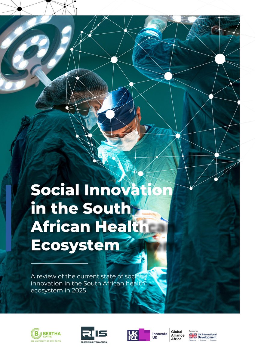 📢 New report: Social Innovation in the South African Health Ecosystem - a review of opportunities, barriers and practical recommendations to grow social health innovation in SA. 
Read the full report and download the PDF here: bit.ly/3M7HZ3D
<a href="/RIIS_Innovate/">RIIS</a>